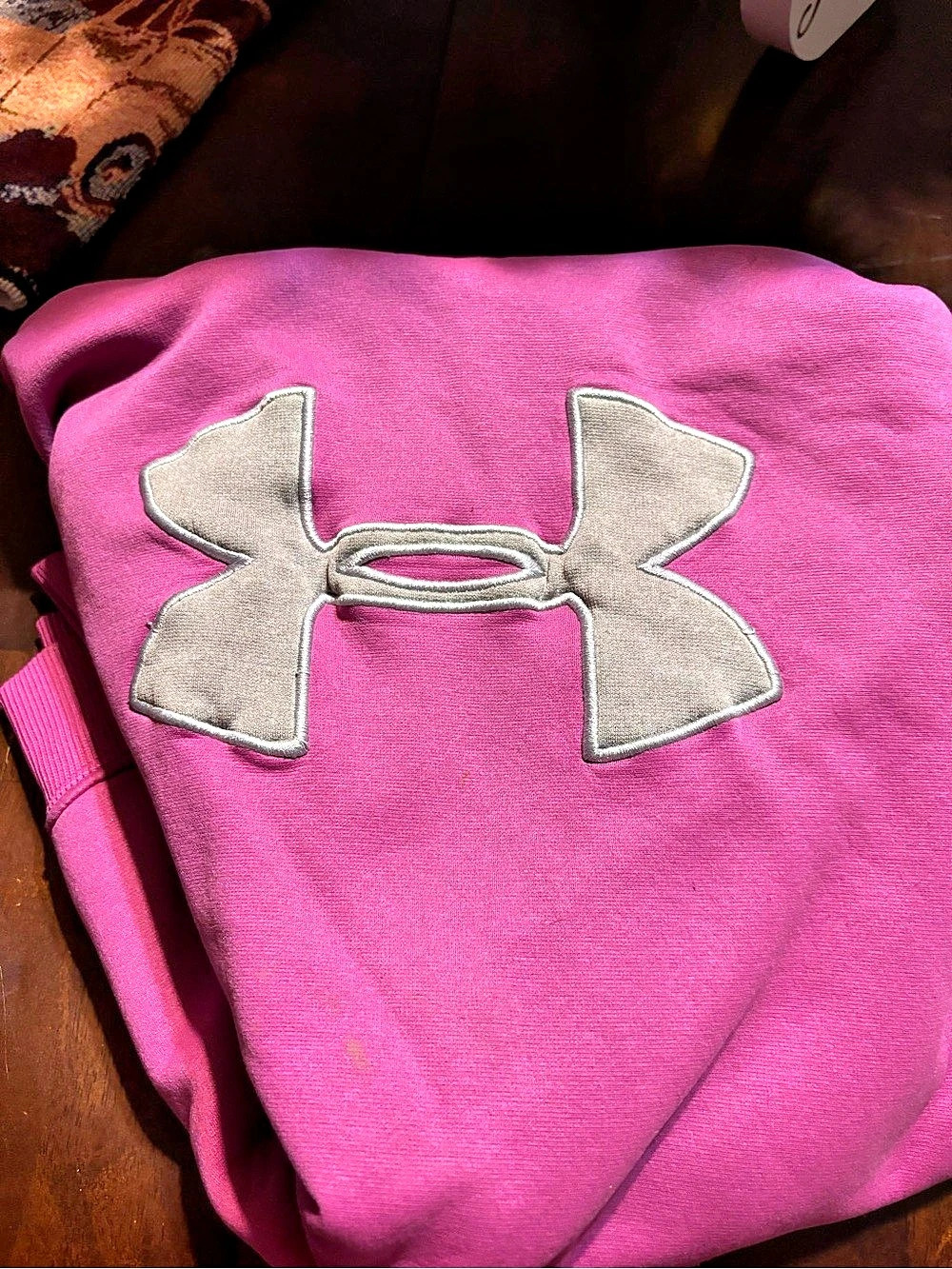 Under Armour Fleece Big Logo Hoodie Pink